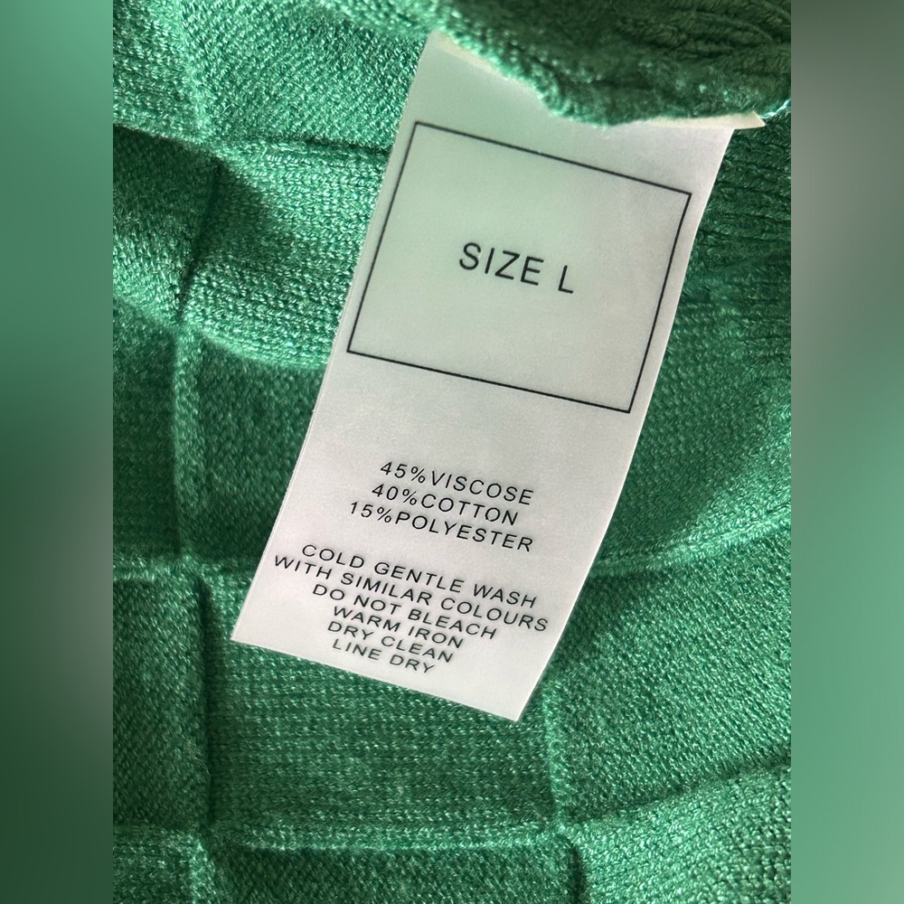 Maniere De Voir Green Textured Jumpsuit - Picture 8 of 8